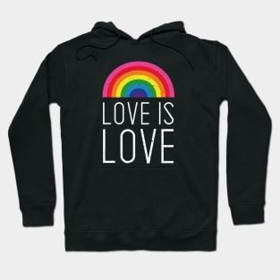 Valentines Day Gift - Love is Love - Pride Rainbow Hoodie